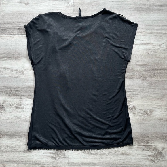 Bellatrix Black Draped Women's Blouse Large L - Picture 7 of 7